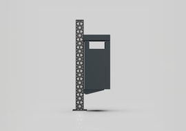 Pattumiera per esterno di design