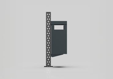 Pattumiera per esterno di design