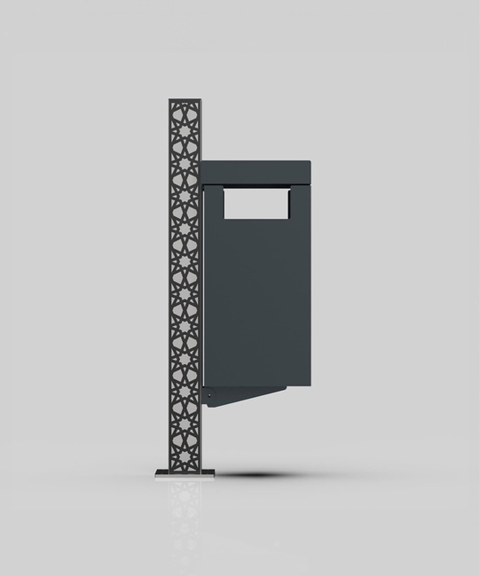 Pattumiera per esterno di design